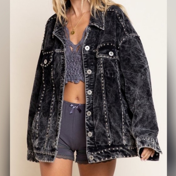 POL Studded Corduroy Jacket - Picture 5 of 6